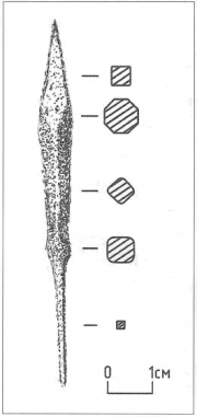 Наконечник стрелы. Дубошин раскоп (Великий Новгород, Россия)