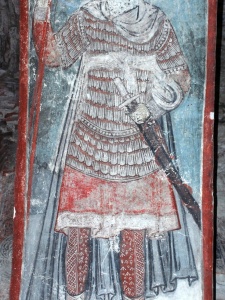 св. воин из Тимотесубани с направленным вниз протуберанцеві.!м ламелляром