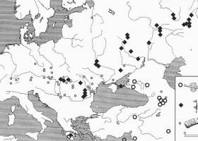 Распространение псалиев конской сбруи боевых колесниц между 2000 и 1600 гг. до н. э.