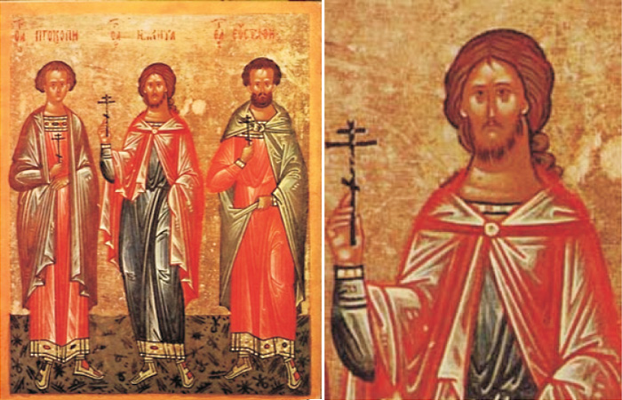 Образ великомученика Никиты Готского на иконе конца XV века