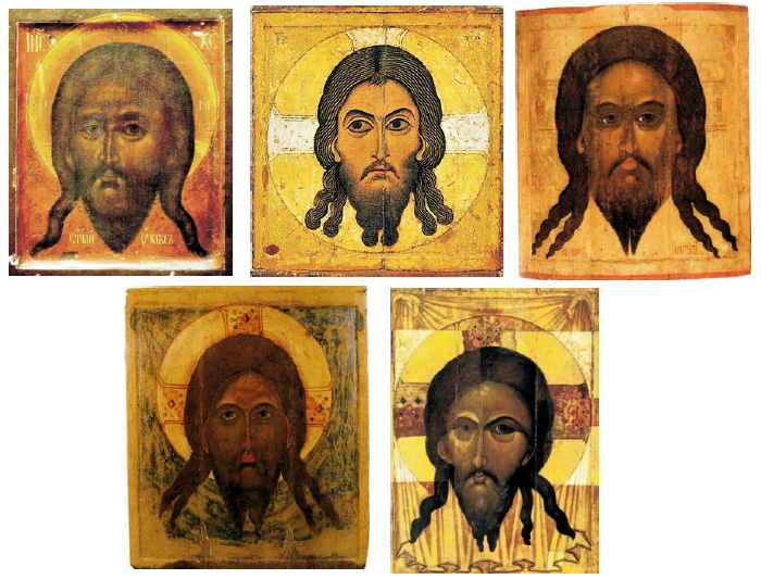 Спас Нерукотворный на иконах XII-XVII вв