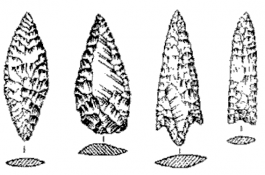 Каменные наконечники стрел