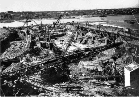 Котлован левого протока, 1928 г.