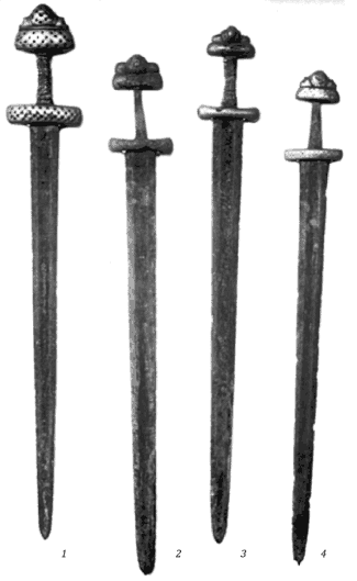 Мечи № 1-4 до реставрации