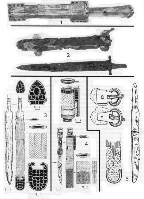 Северокавказские парадные кинжалы и скрамасаксы эпохи Великого переселения народов