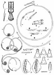 Находки из деревнеславянского погребения у с. Мохнач