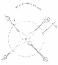 Щит из погребения 131 Казазовского могильника № 1